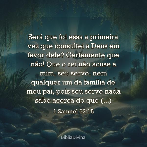 1 Samuel 22:15