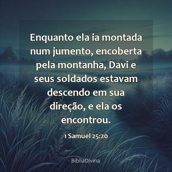 1 Samuel 25:20