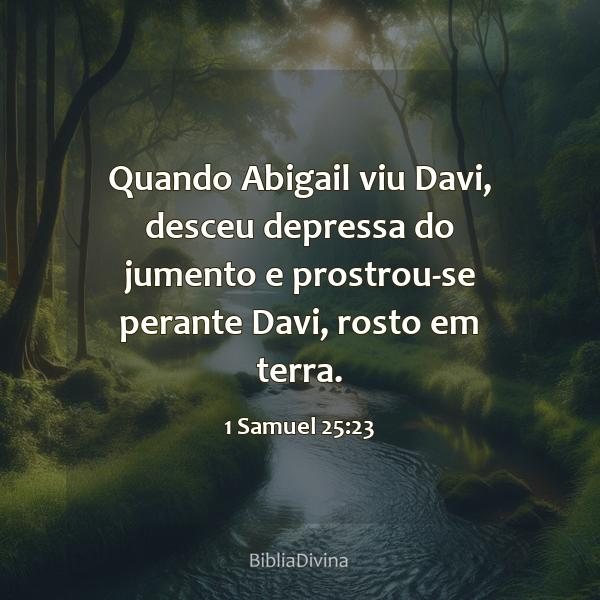 1 Samuel 25:23