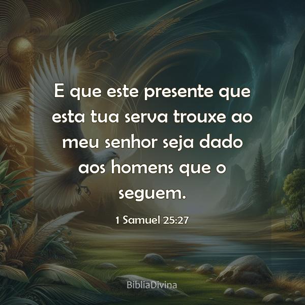 1 Samuel 25:27