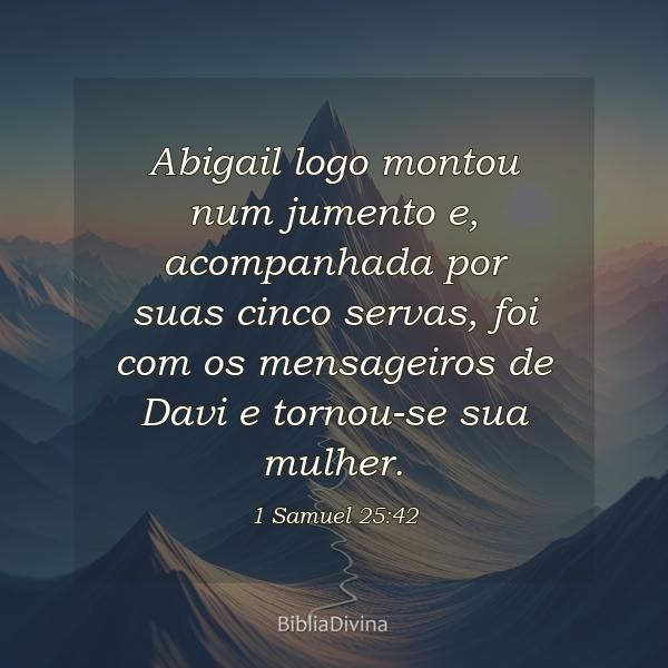 1 Samuel 25:42