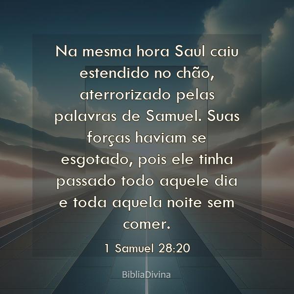 1 Samuel 28:20