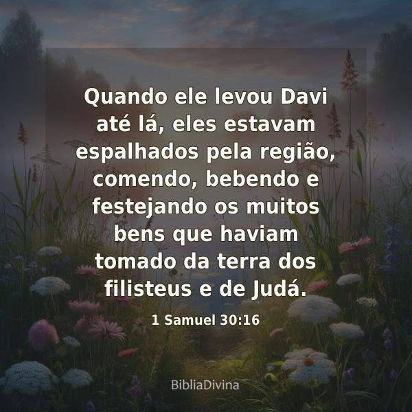 1 Samuel 30:16