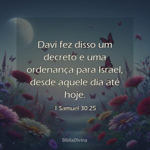 1 Samuel 30:25