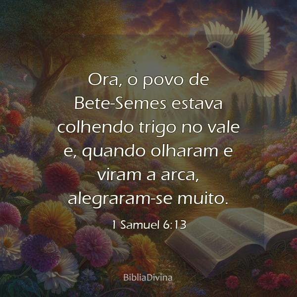 1 Samuel 6:13