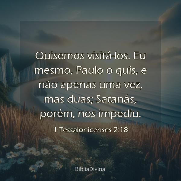 1 Tessalonicenses 2:18