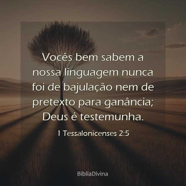 1 Tessalonicenses 2:5