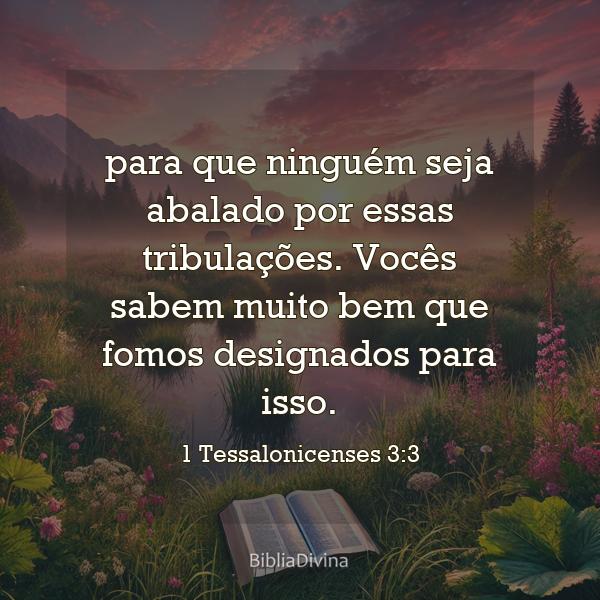 1 Tessalonicenses 3:3