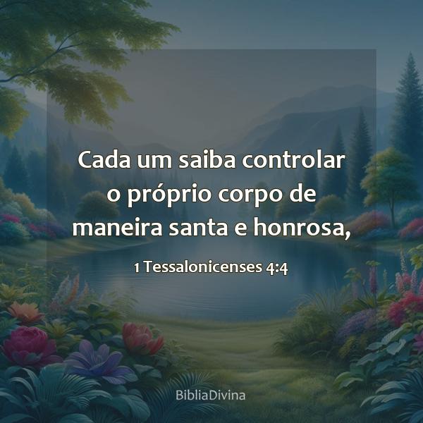 1 Tessalonicenses 4:4