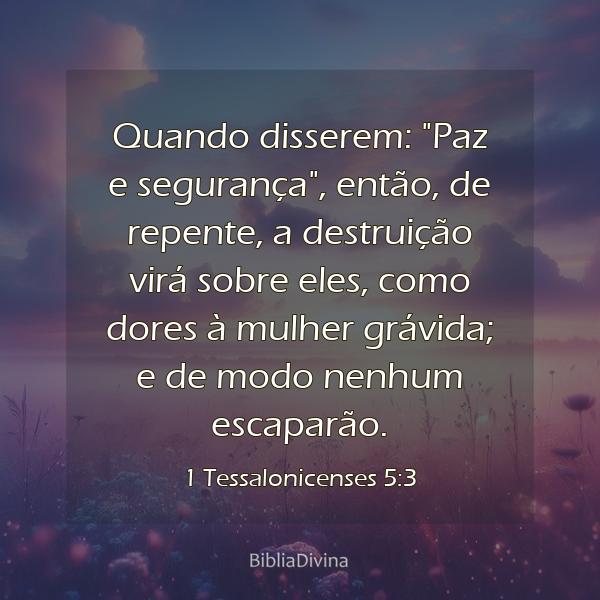 1 Tessalonicenses 5:3