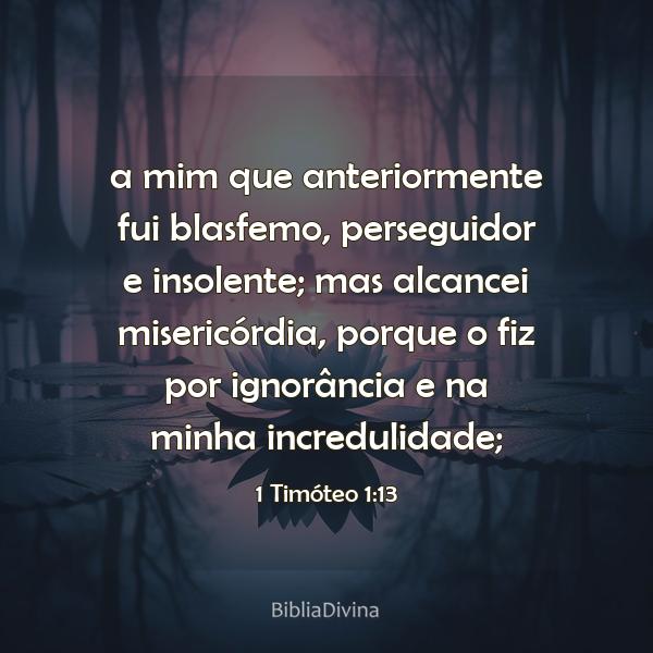 1 Timóteo 1:13