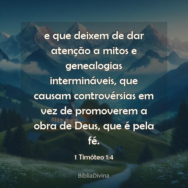 1 Timóteo 1:4