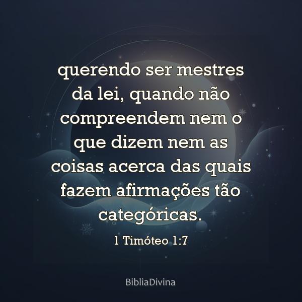 1 Timóteo 1:7