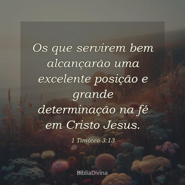 1 Timóteo 3:13