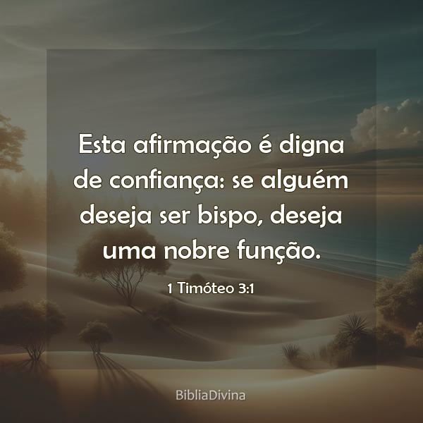 1 Timóteo 3:1