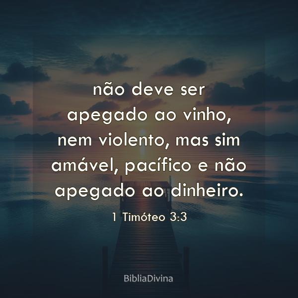 1 Timóteo 3:3