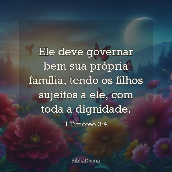 1 Timóteo 3:4