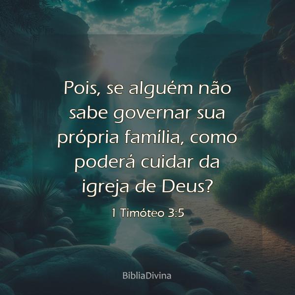 1 Timóteo 3:5