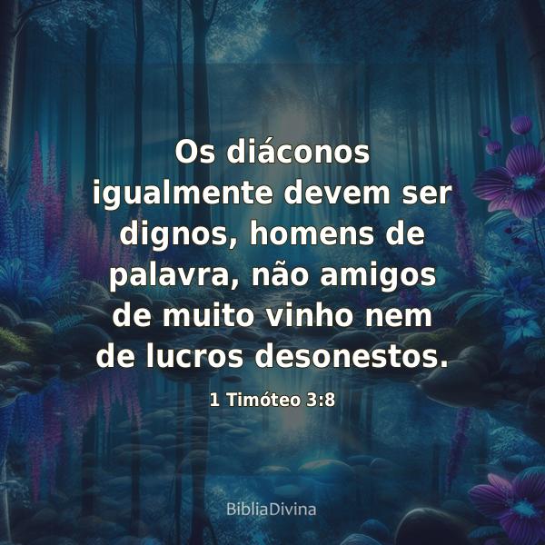 1 Timóteo 3:8