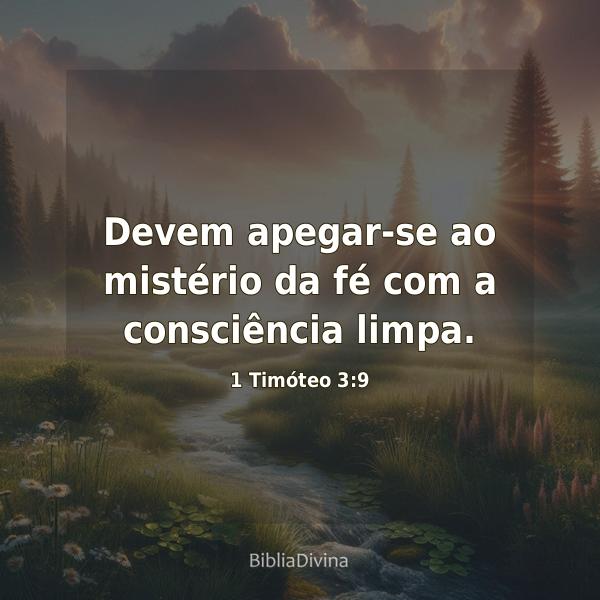 1 Timóteo 3:9