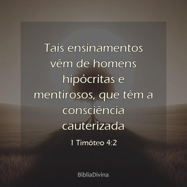 1 Timóteo 4:2