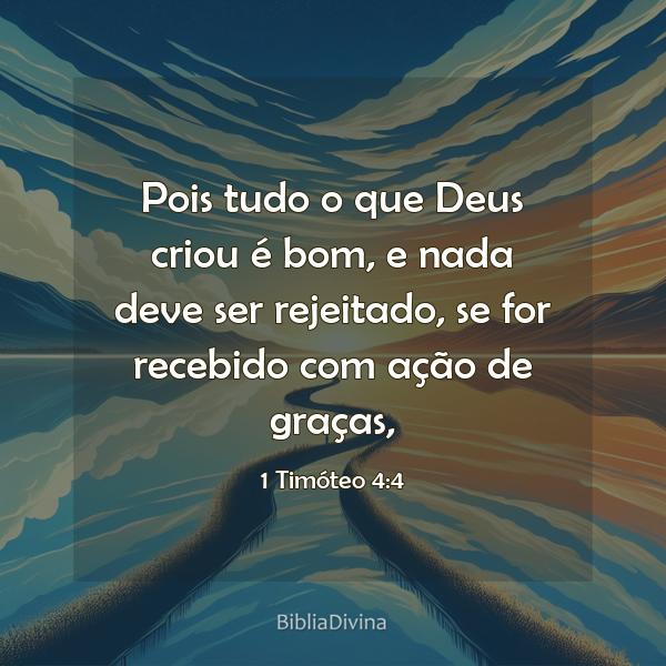 1 Timóteo 4:4