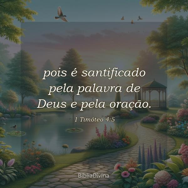 1 Timóteo 4:5