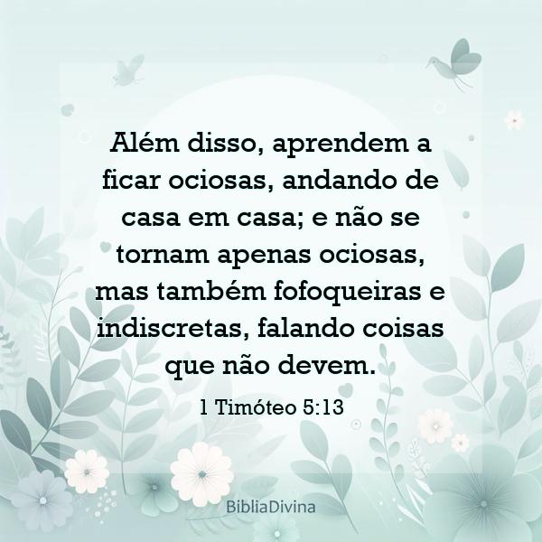 1 Timóteo 5:13