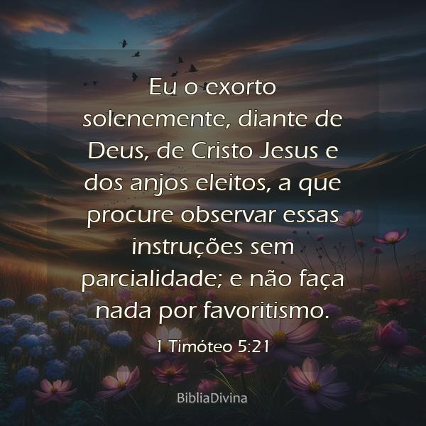 1 Timóteo 5:21