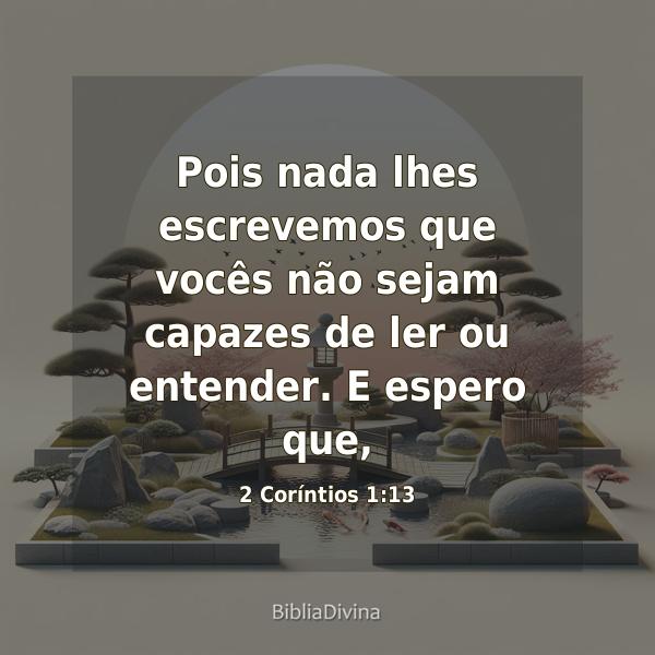 2 Coríntios 1:13