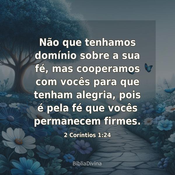 2 Coríntios 1:24