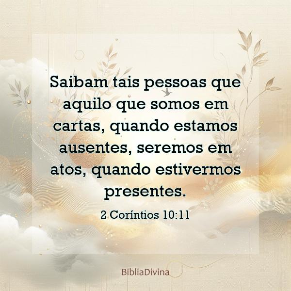 2 Coríntios 10:11