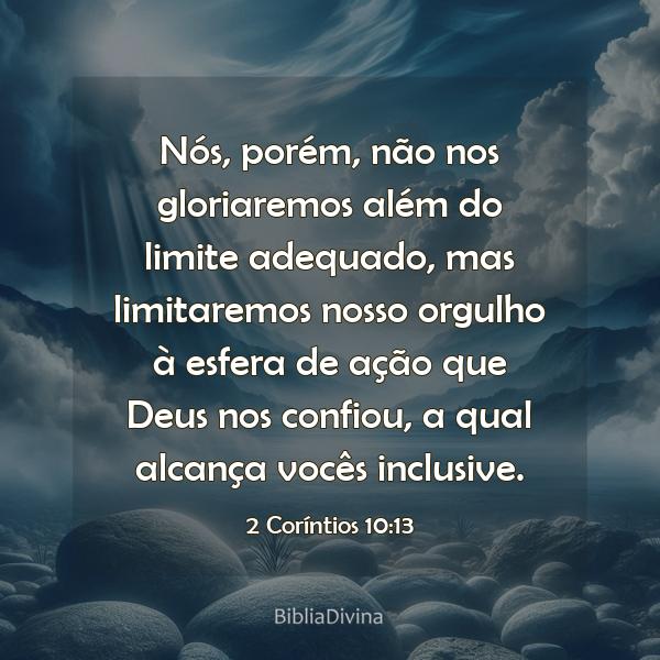 2 Coríntios 10:13