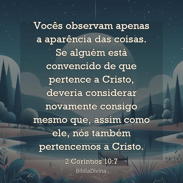 2 Coríntios 10:7