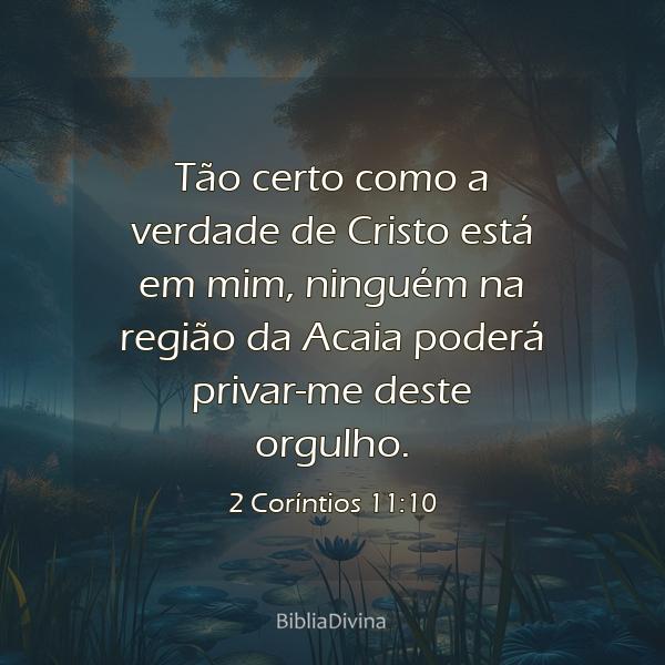 2 Coríntios 11:10