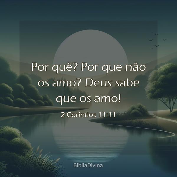 2 Coríntios 11:11