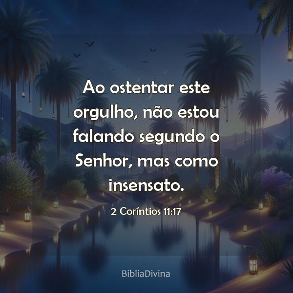 2 Coríntios 11:17