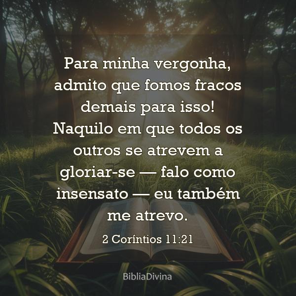 2 Coríntios 11:21