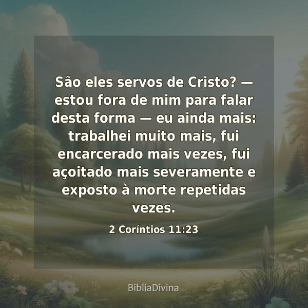 2 Coríntios 11:23