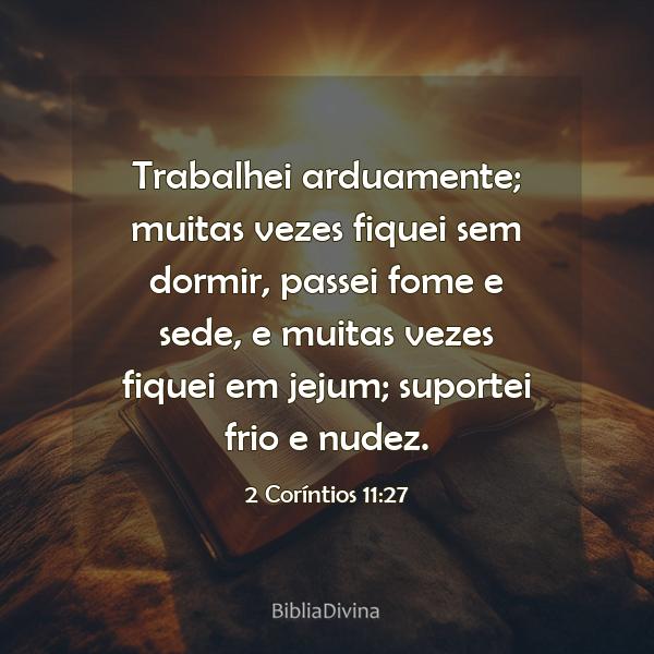 2 Coríntios 11:27