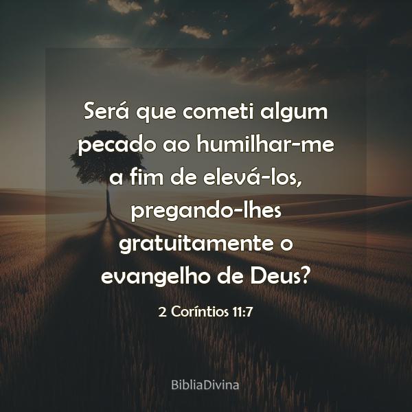 2 Coríntios 11:7