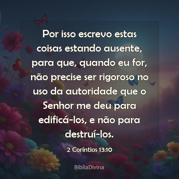 2 Coríntios 13:10