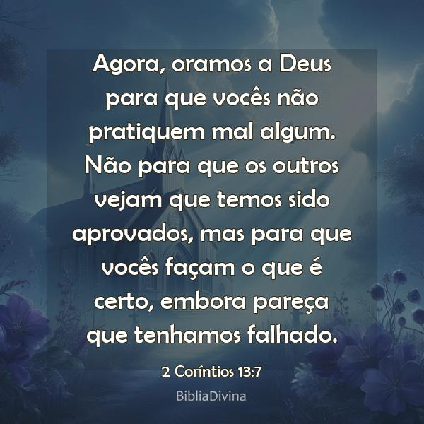 2 Coríntios 13:7