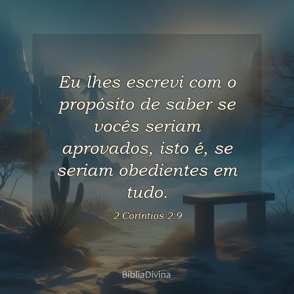 2 Coríntios 2:9