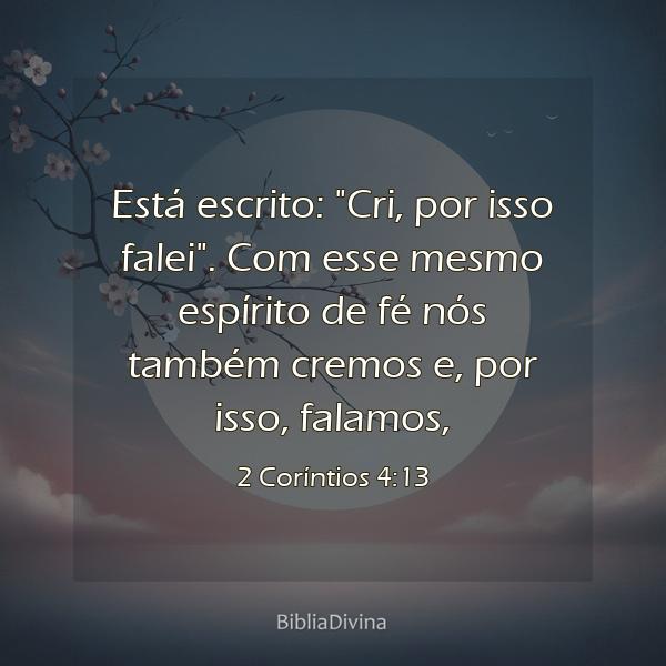 2 Coríntios 4:13