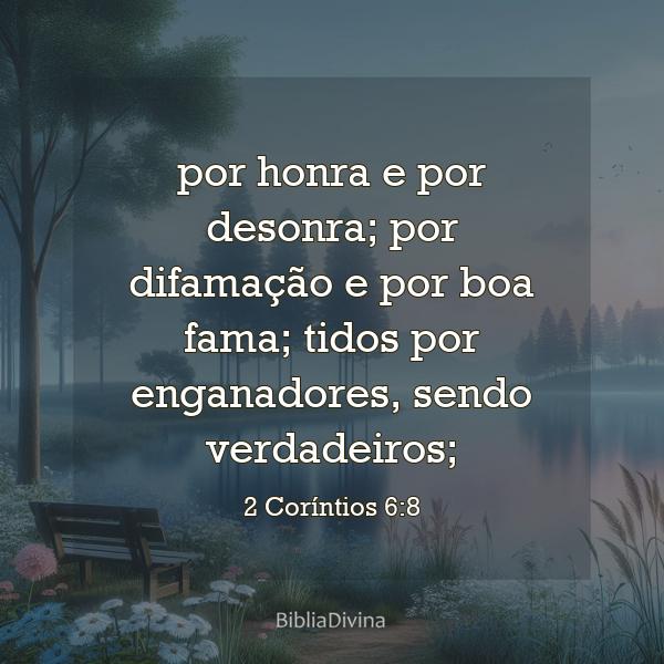 2 Coríntios 6:8