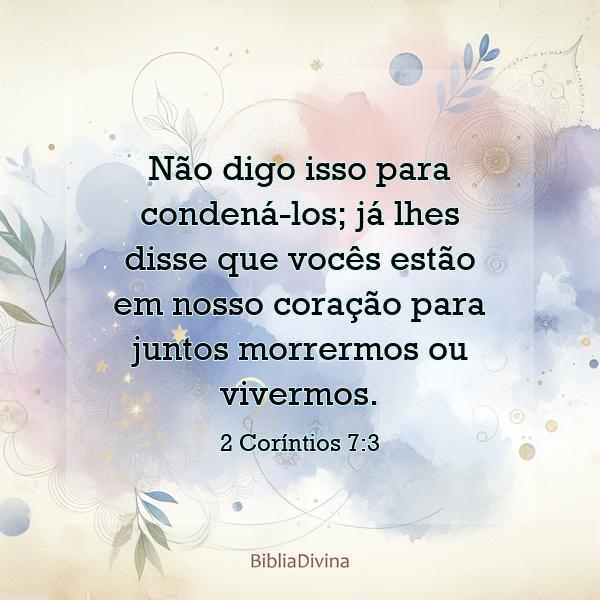 2 Coríntios 7:3