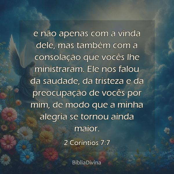 2 Coríntios 7:7