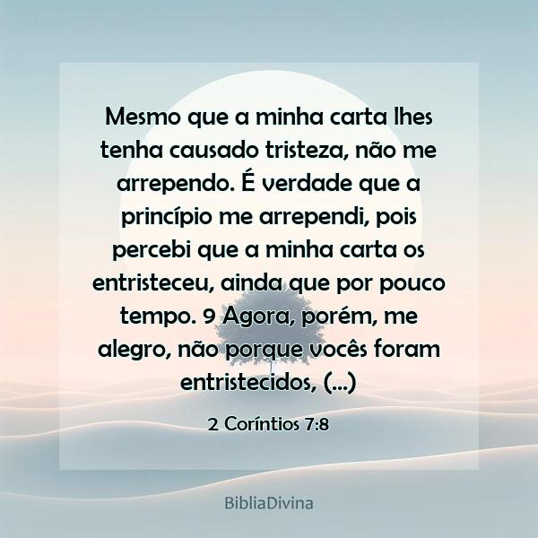 2 Coríntios 7:8