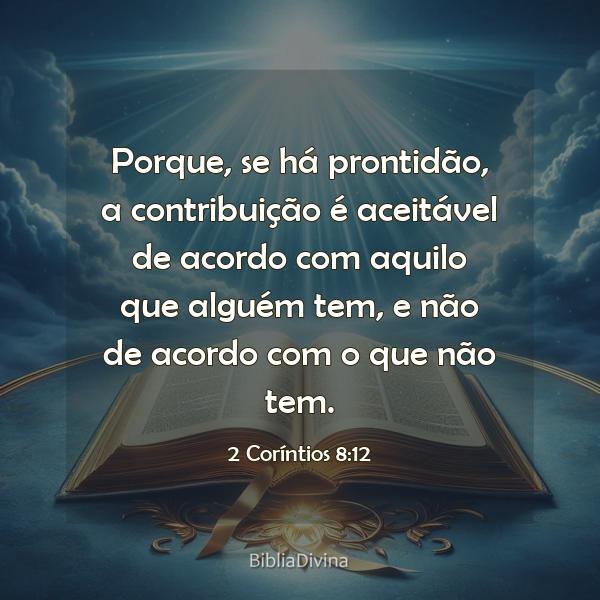 2 Coríntios 8:12